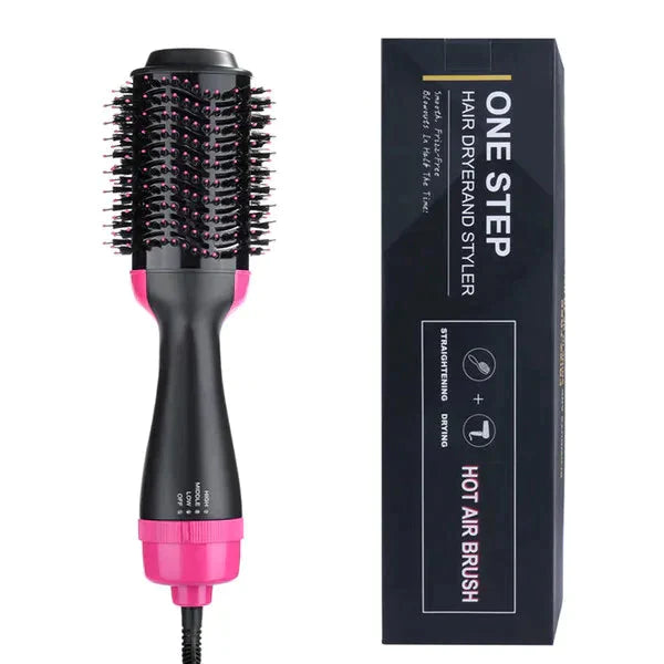 One Step Professional Curler Hair Straightener Hair Dryer Styling Tool Hot Air Brush The One Step Professional Curler Hair Straightener Hair Dryer Styling Tool Hot Air Brush can be categorized as a "Multifunctional Hair Styling Tool" or a "Hot Air Styling Brush." Aram ka bazar 