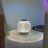 16 COLOUR RGB ROUND SHAPE GLASS LAMP